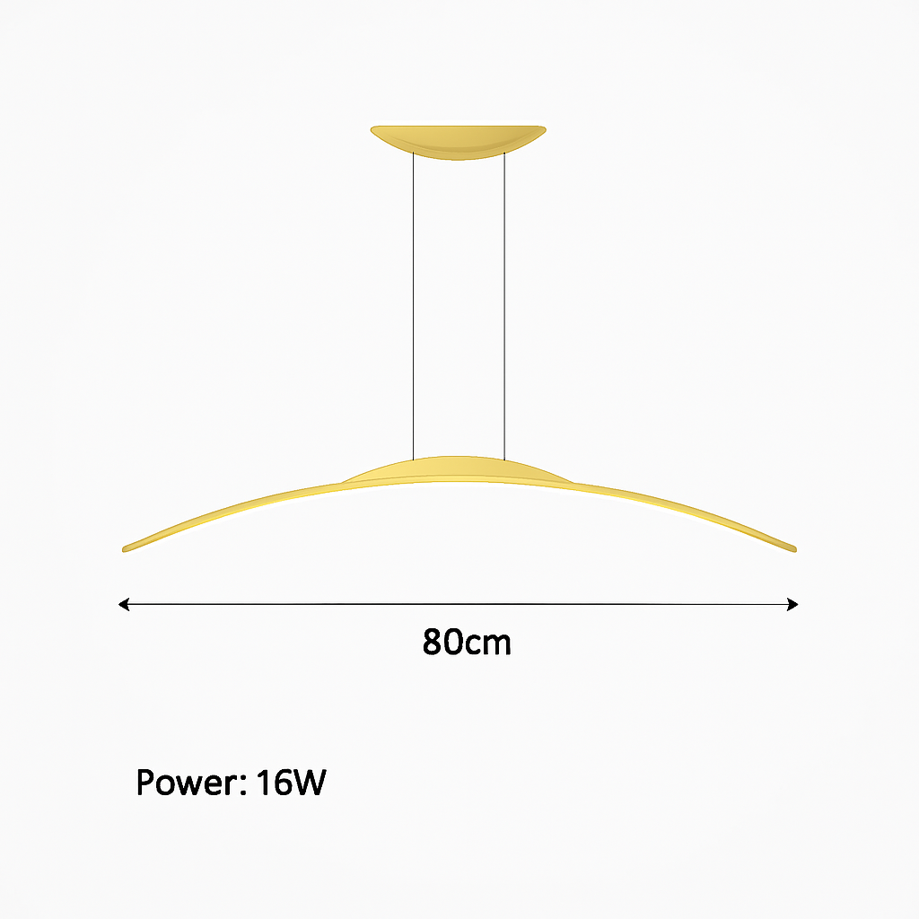 suspension led moderne minimaliste pour réception