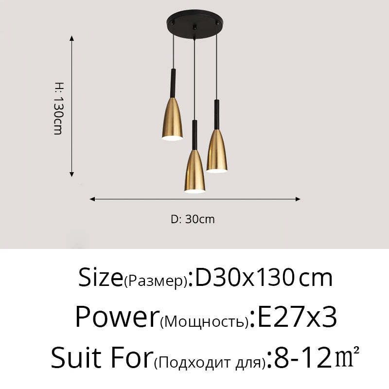 suspension led moderne pour éclairage intérieur élégant