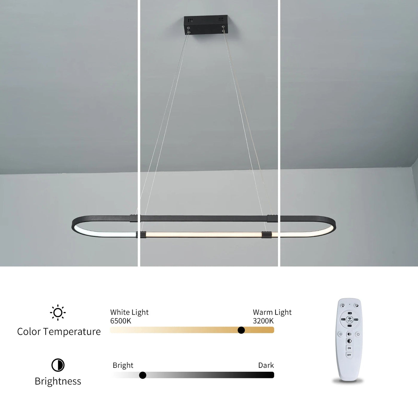 suspension à led moderne pour éclairage tendance et décoration