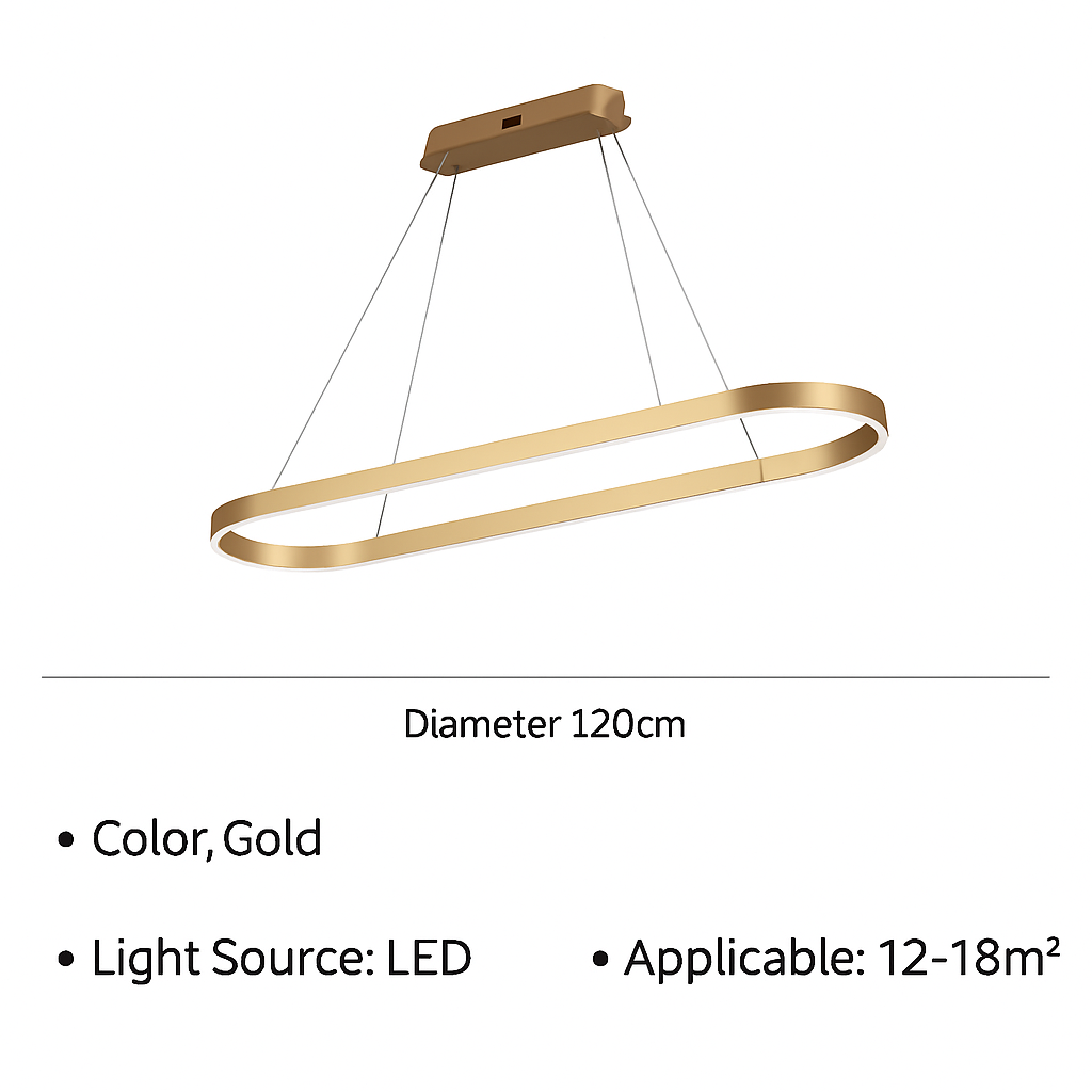 suspension à led moderne pour décoration intérieure élégante