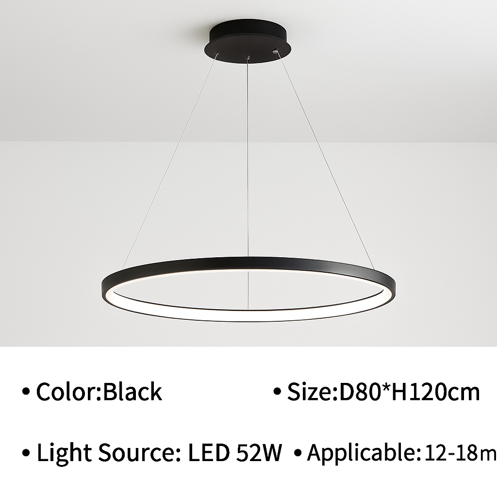 suspension led moderne pour décoration intérieure élégante