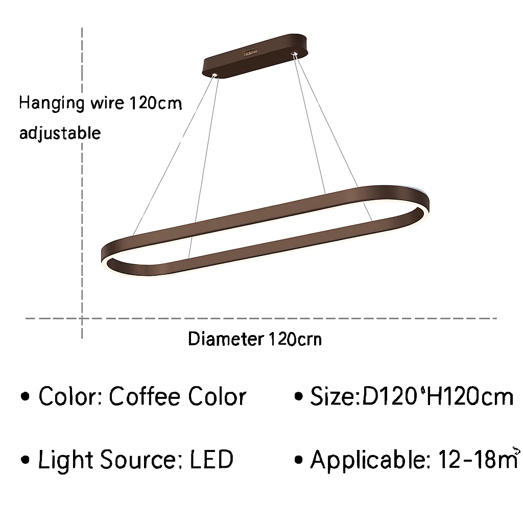 suspension à led moderne pour décoration intérieure élégante