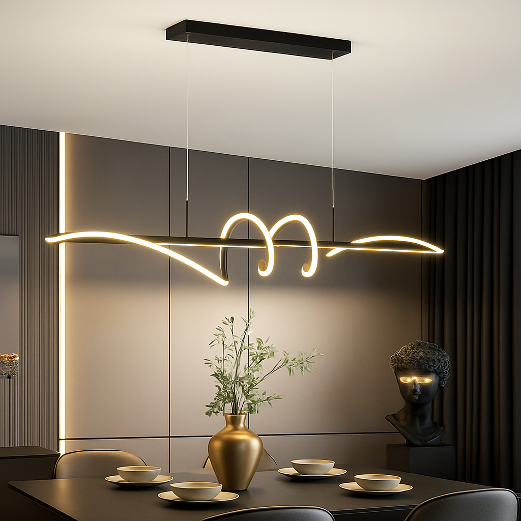 suspension à led moderne pour décoration intérieure élégante
