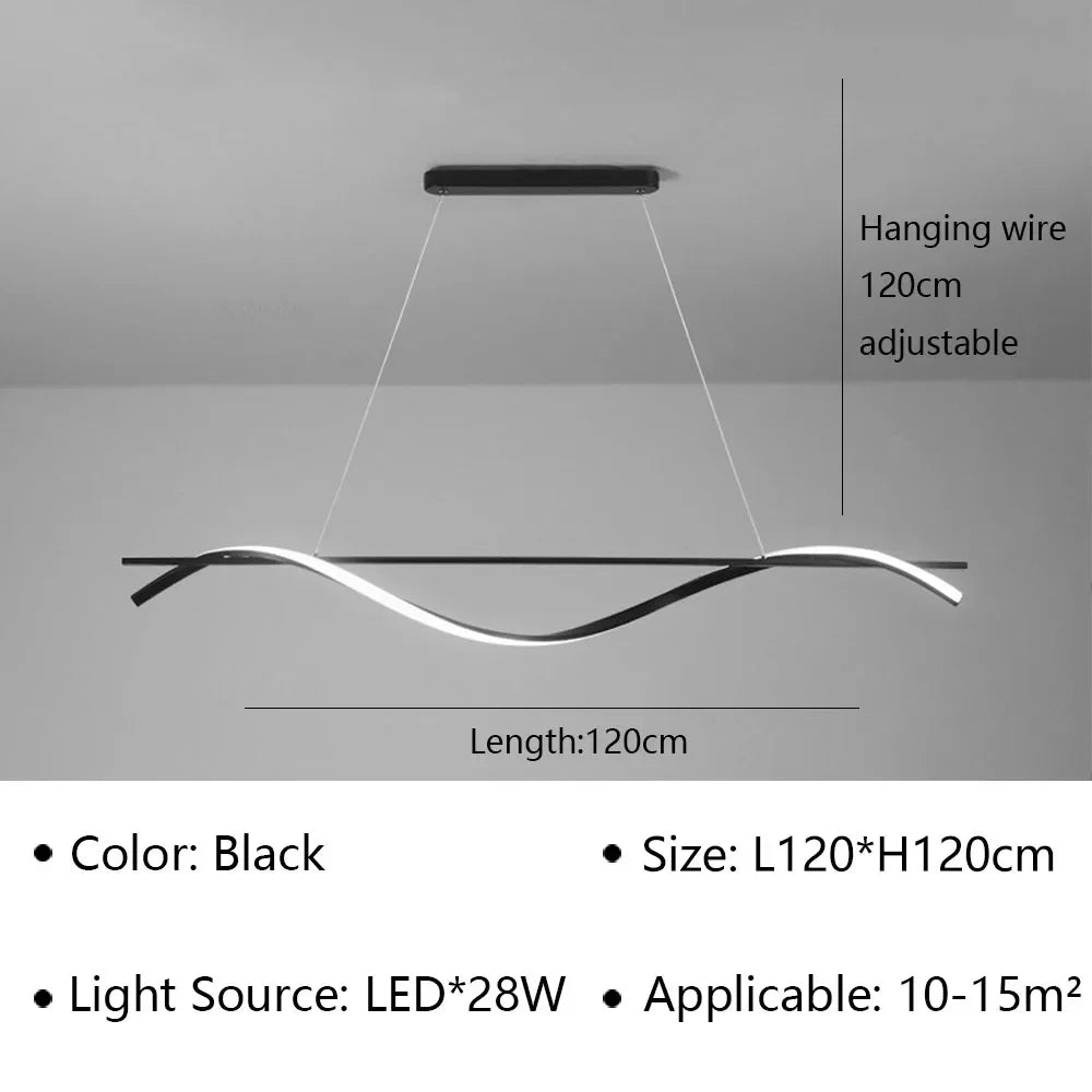 suspension à led moderne pour décoration intérieure élégante