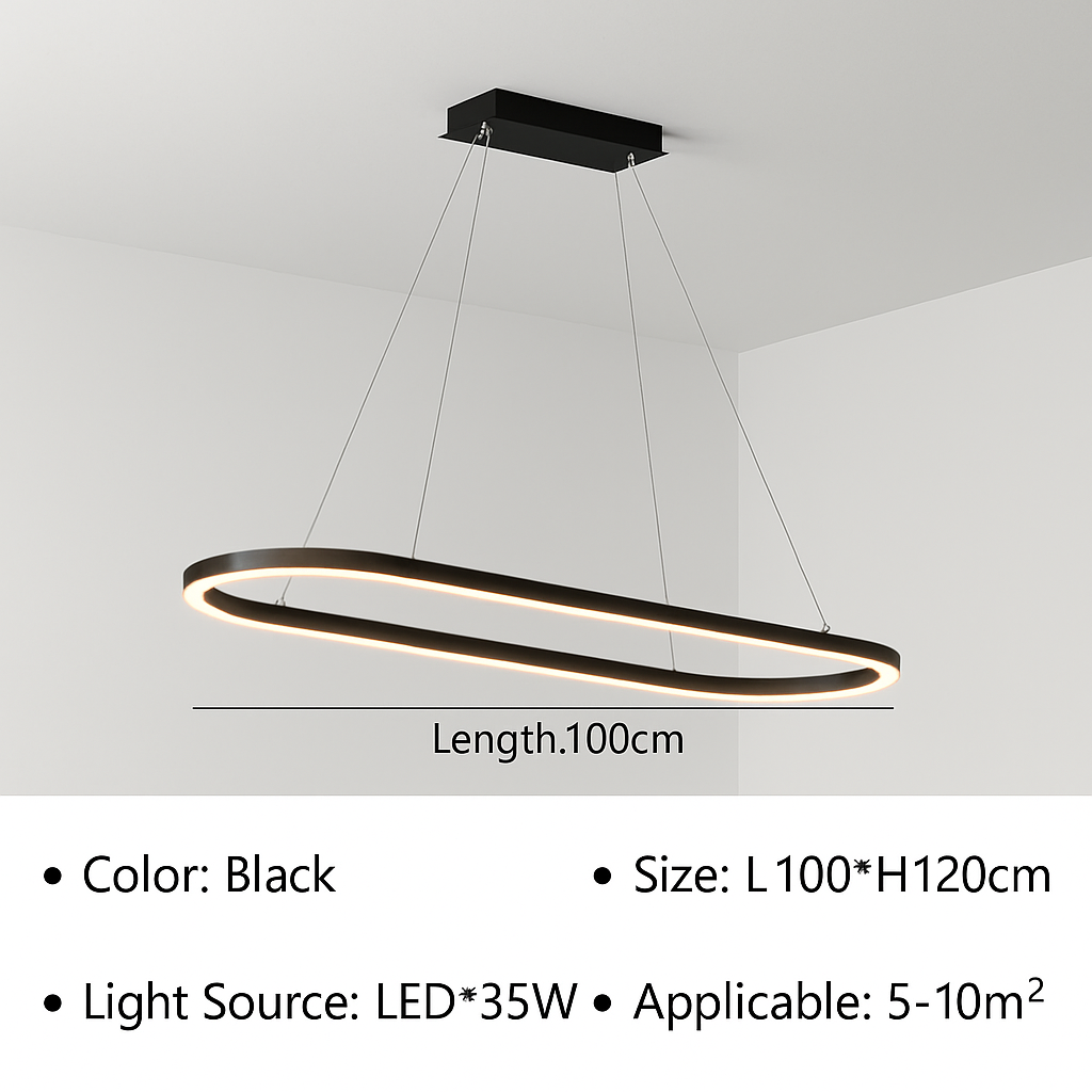suspension à led moderne pour décoration intérieure élégante