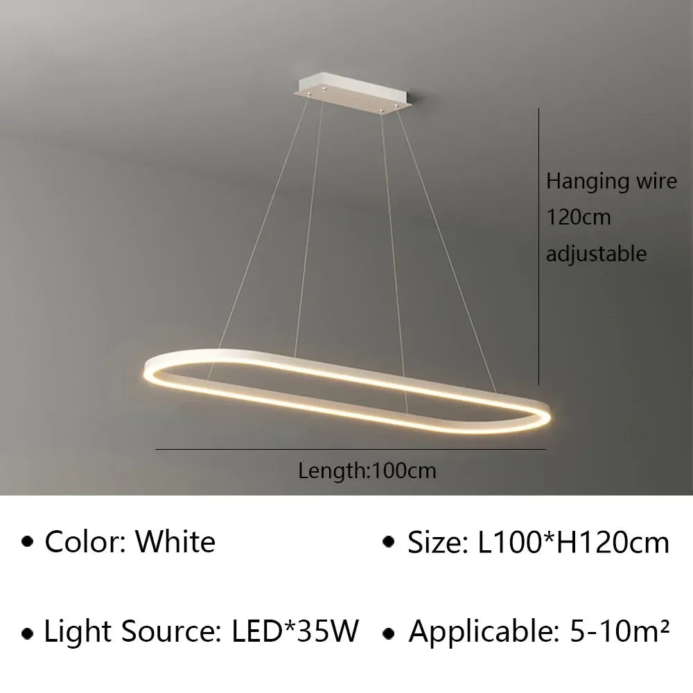 suspension à led moderne pour décoration intérieure élégante