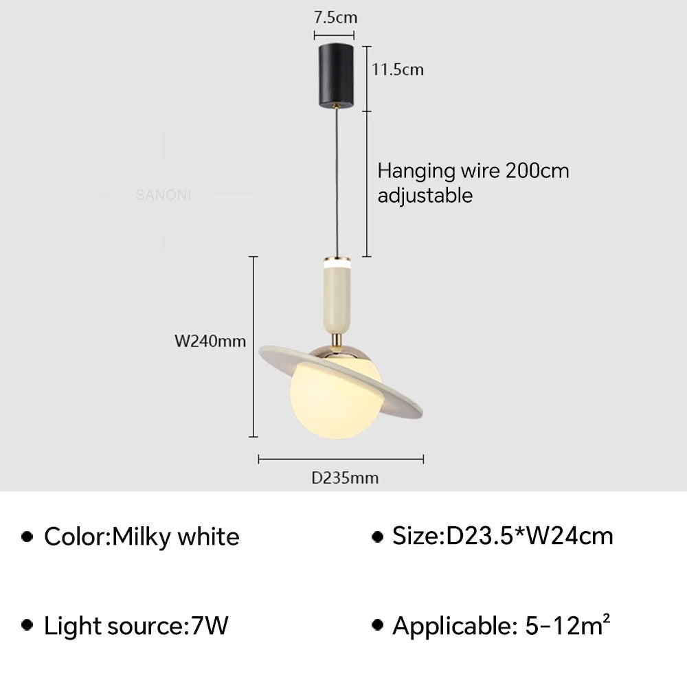 suspension à led moderne pour décoration intérieure élégante