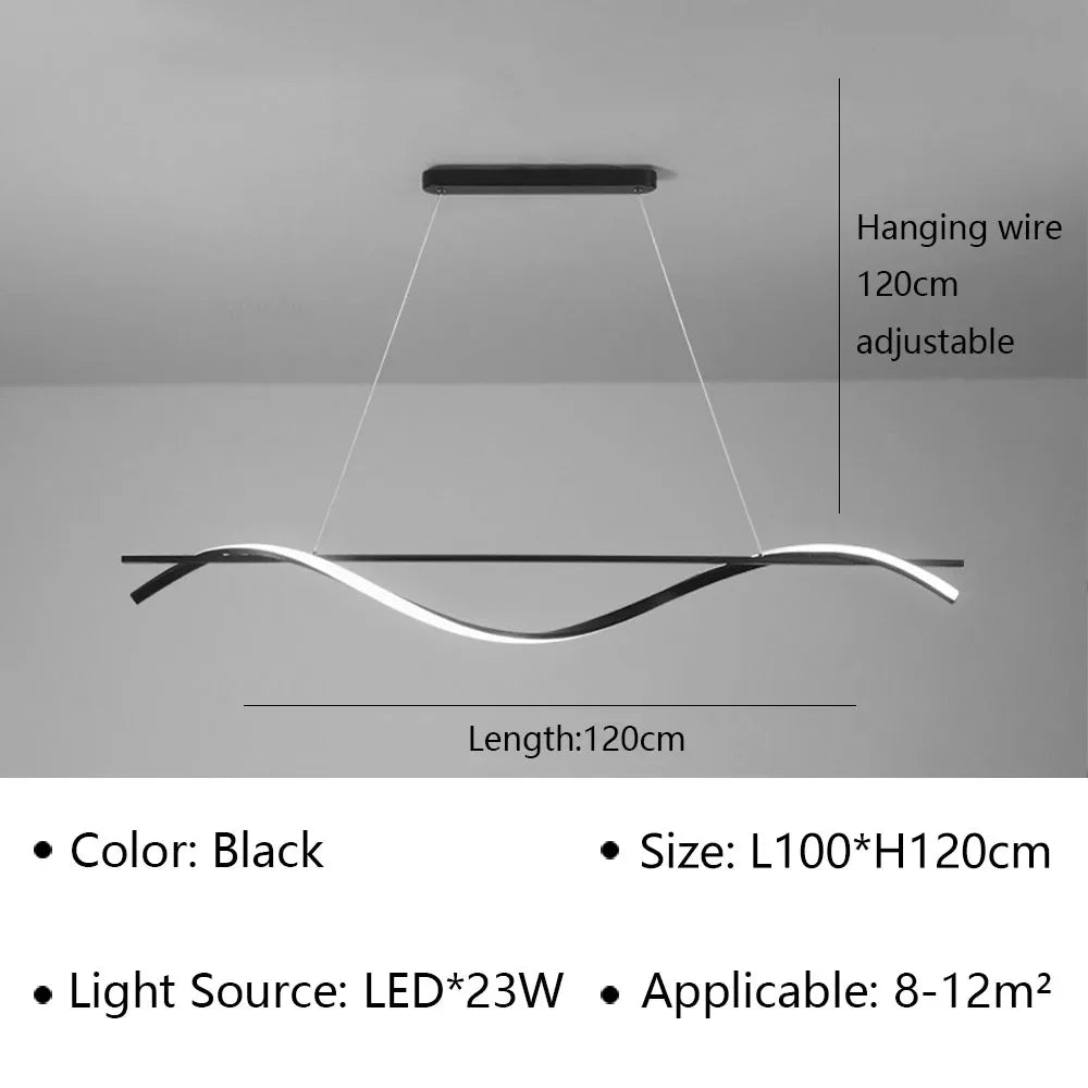 suspension à led moderne pour décoration intérieure élégante