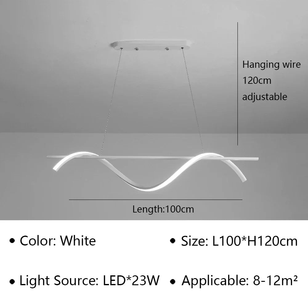 suspension à led moderne pour décoration intérieure élégante