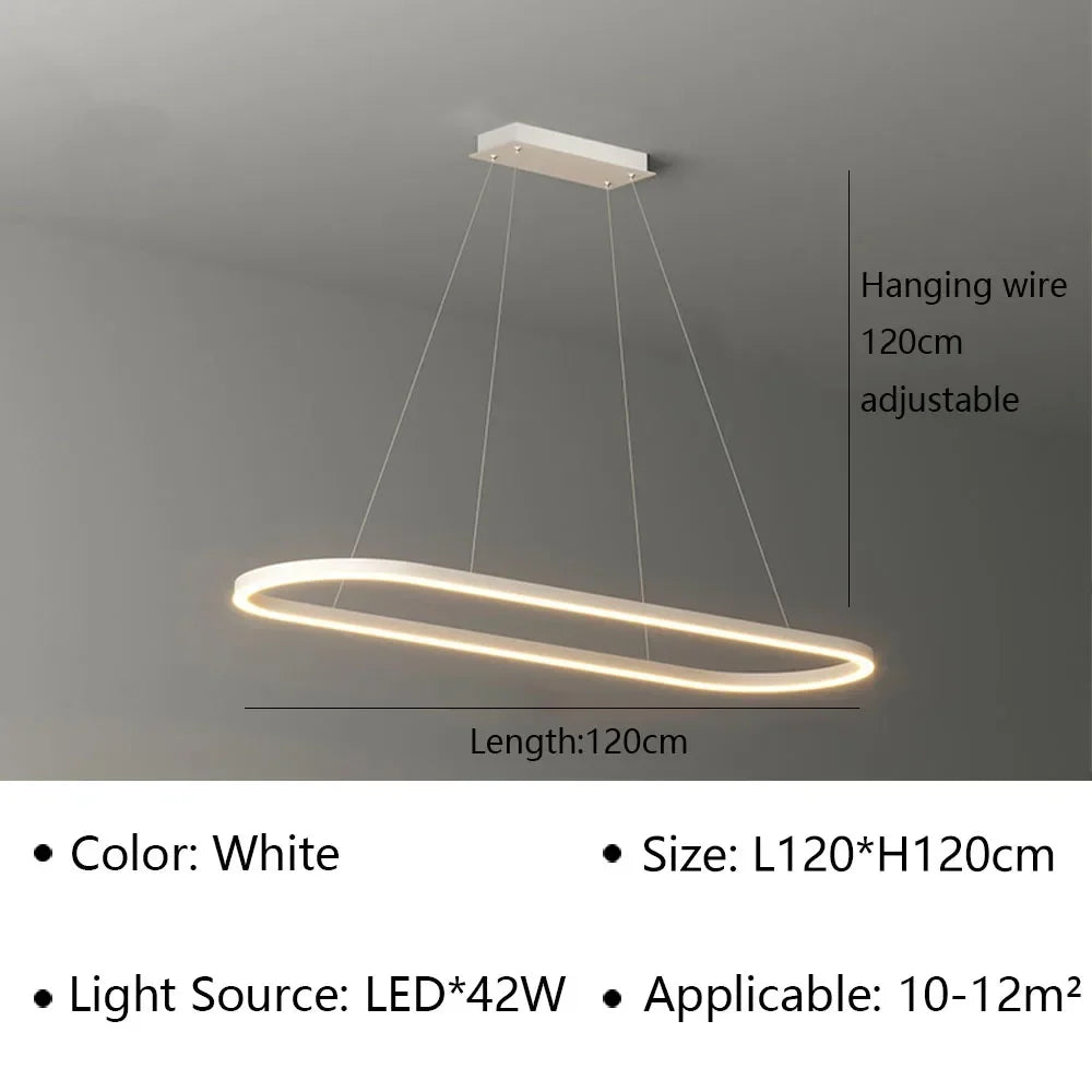 suspension à led moderne pour décoration intérieure élégante