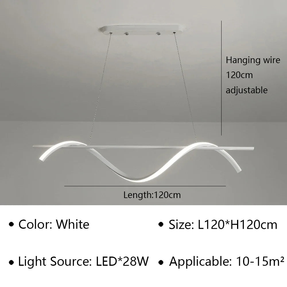 suspension à led moderne pour décoration intérieure élégante