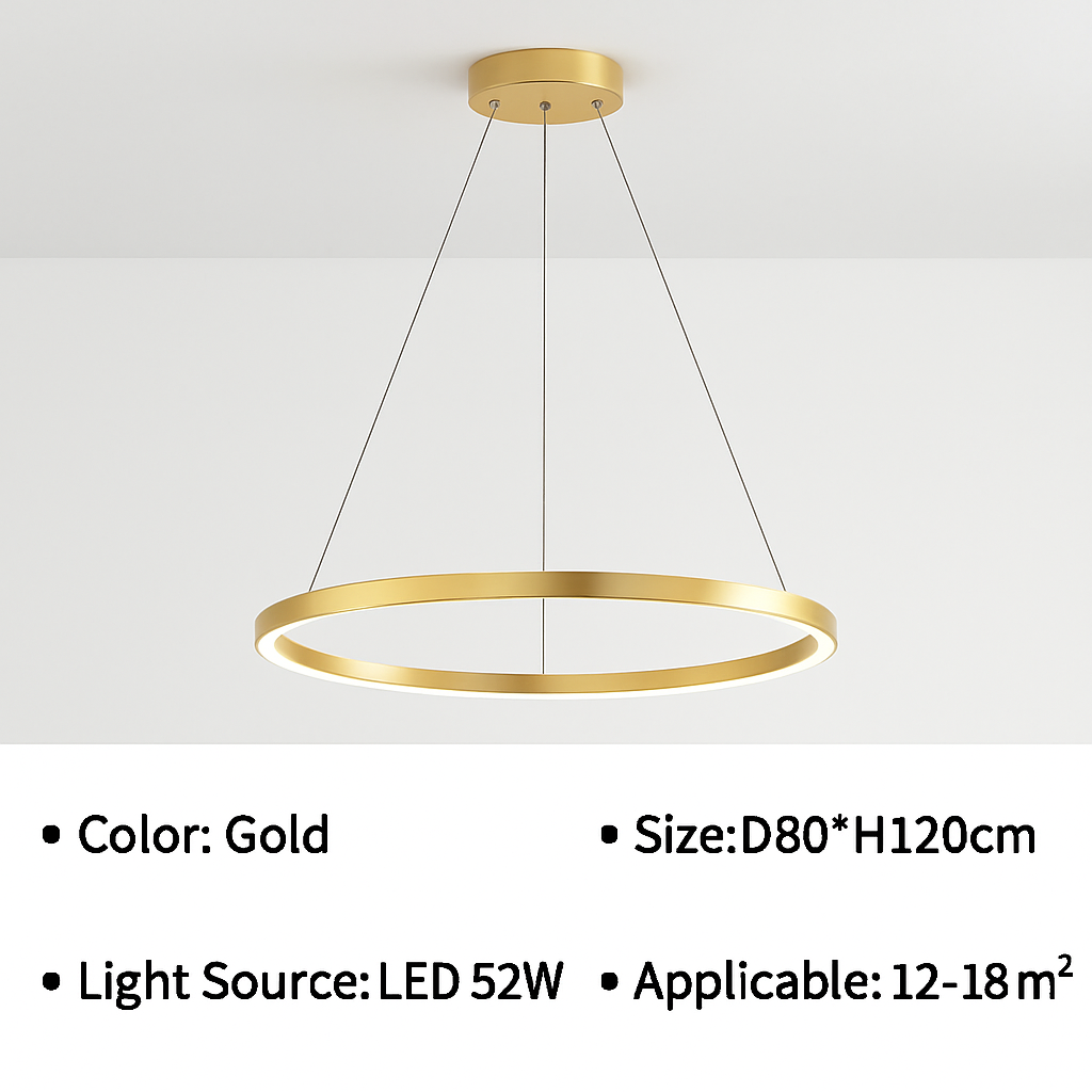 suspension led moderne pour décoration intérieure élégante