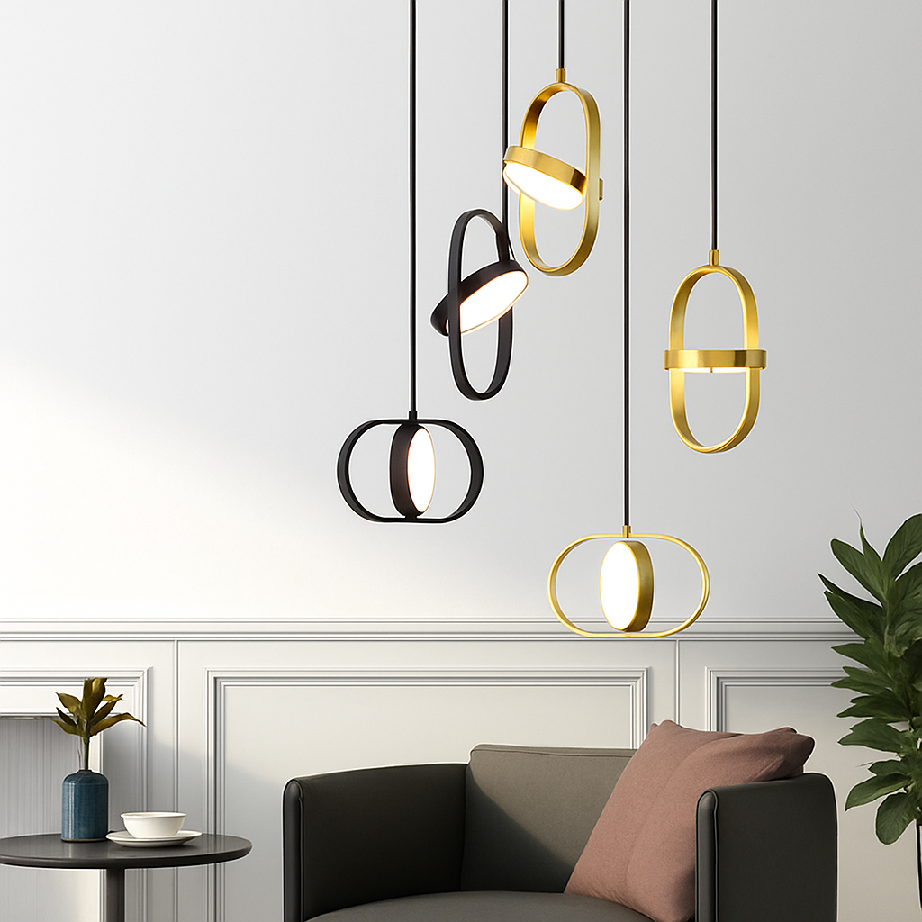 suspension led moderne pour décoration intérieure lumineuse