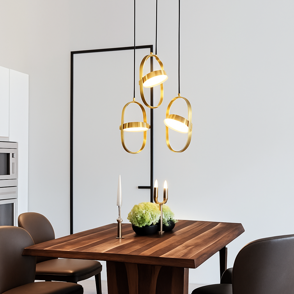 suspension led moderne pour décoration intérieure lumineuse