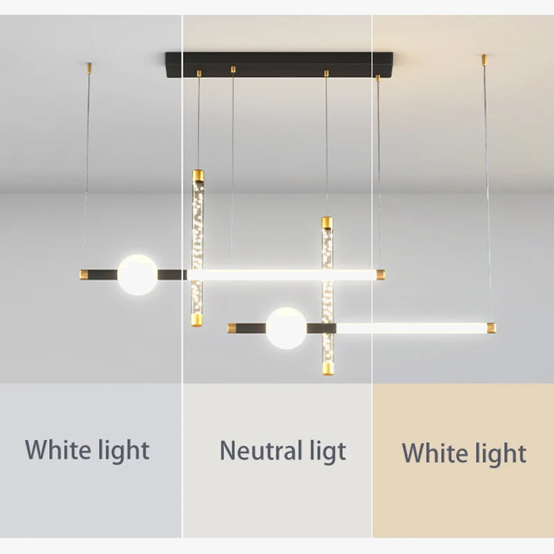 suspension led moderne pour intérieur style simple et épuré