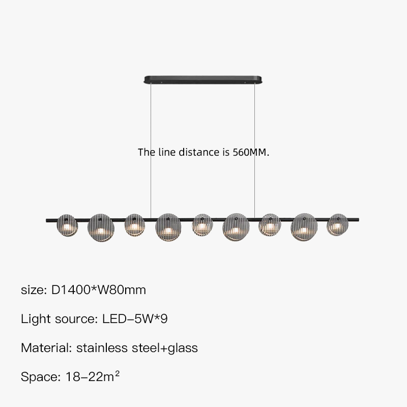 suspension led moderne style minimaliste pour intérieur artistique