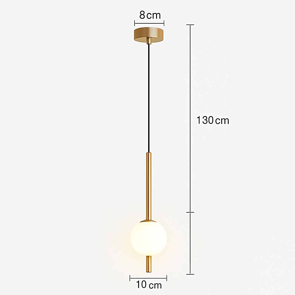 Suspension LED nordique cuisine île