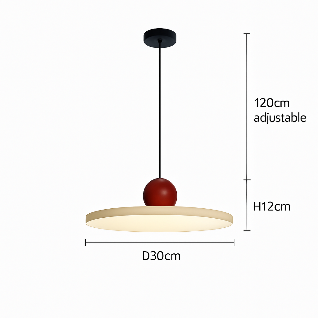 suspension led nordique style soucoupe pour éclairage intérieur