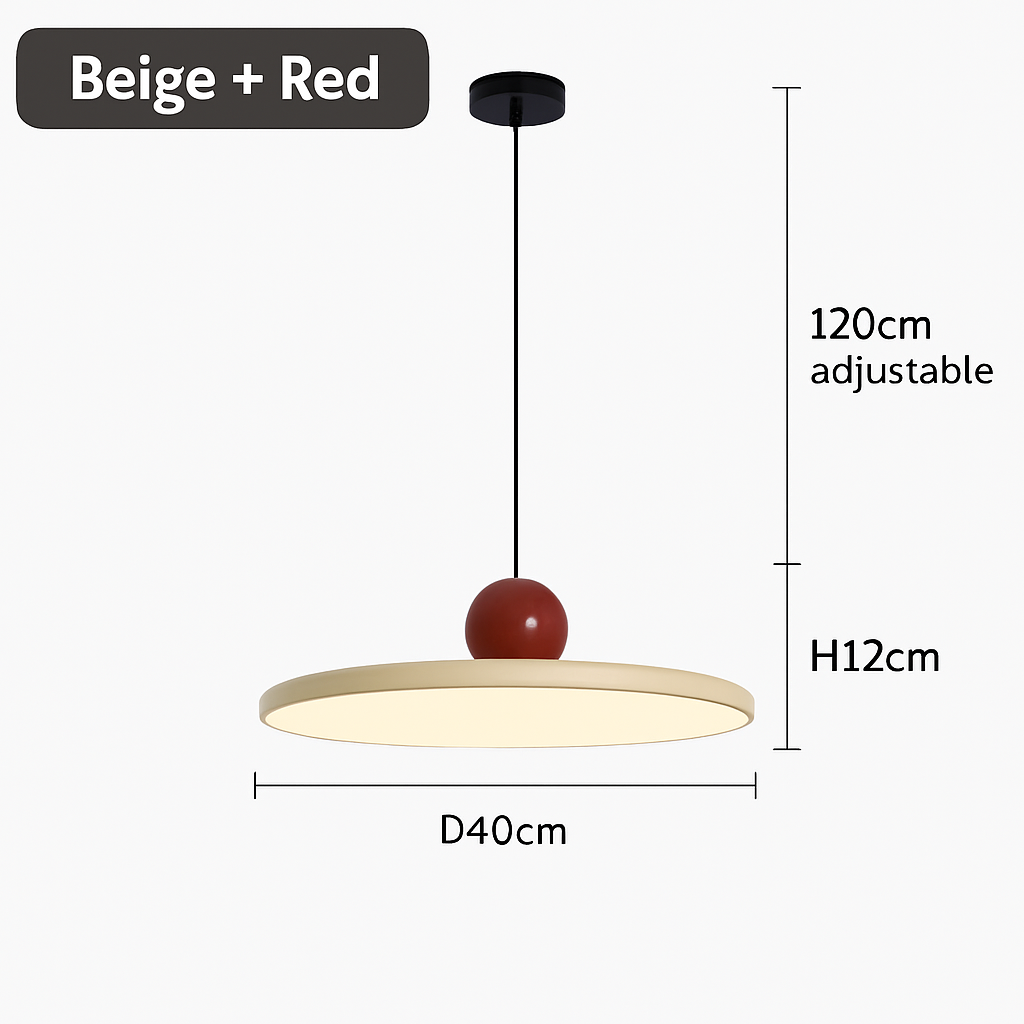 suspension led nordique style soucoupe pour éclairage intérieur