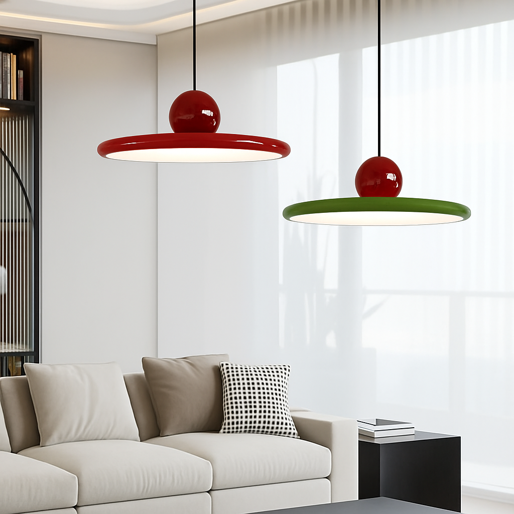 suspension led nordique style soucoupe pour éclairage intérieur