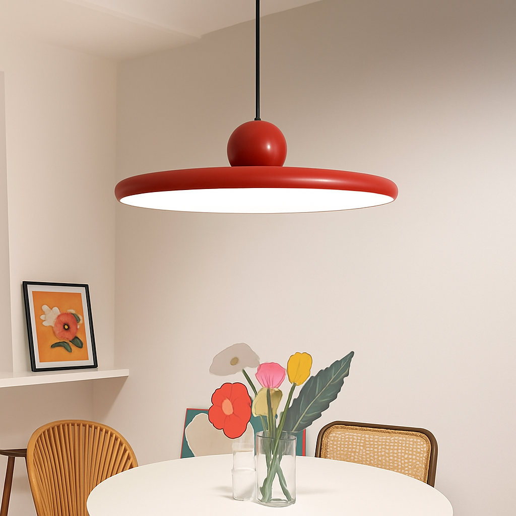 suspension led nordique style soucoupe pour éclairage intérieur