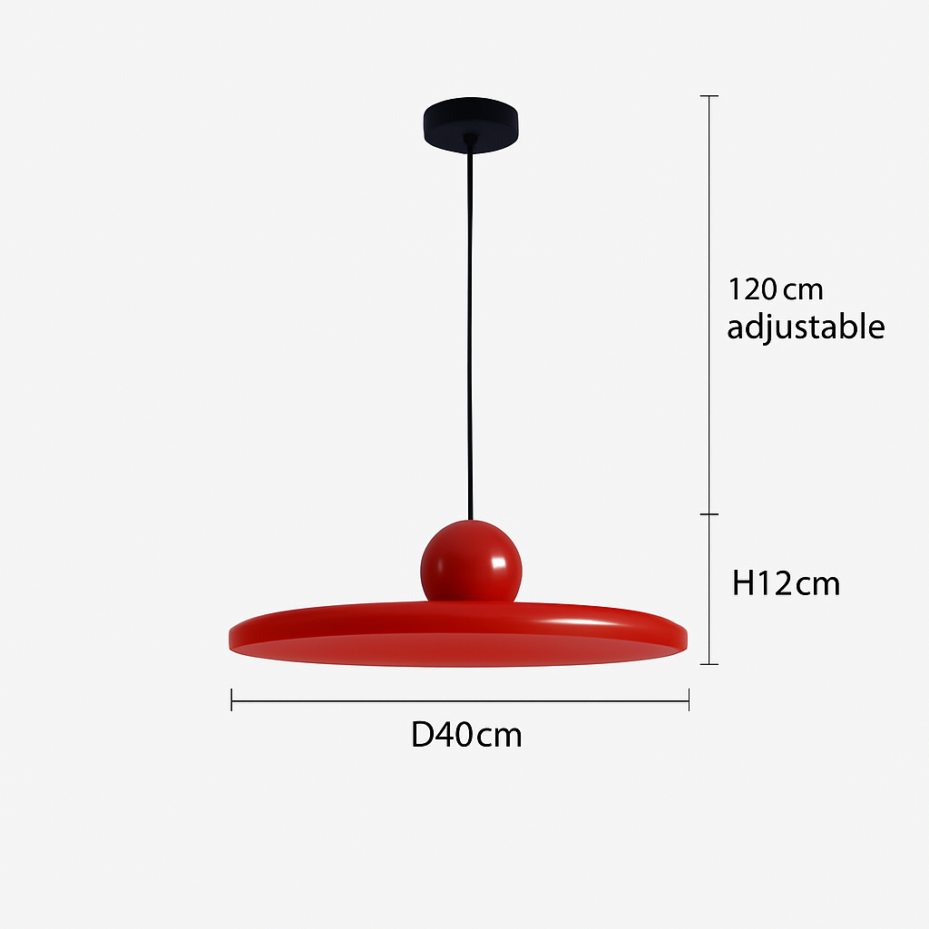 suspension led nordique style soucoupe pour éclairage intérieur