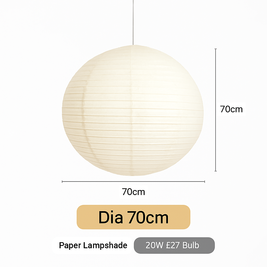 Suspension LED papier japonais sphères