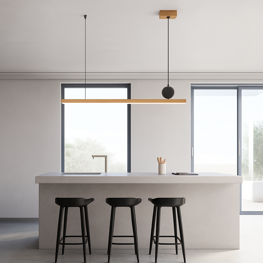 suspension led personnalisée en acier inoxydable pour décoration intérieure
