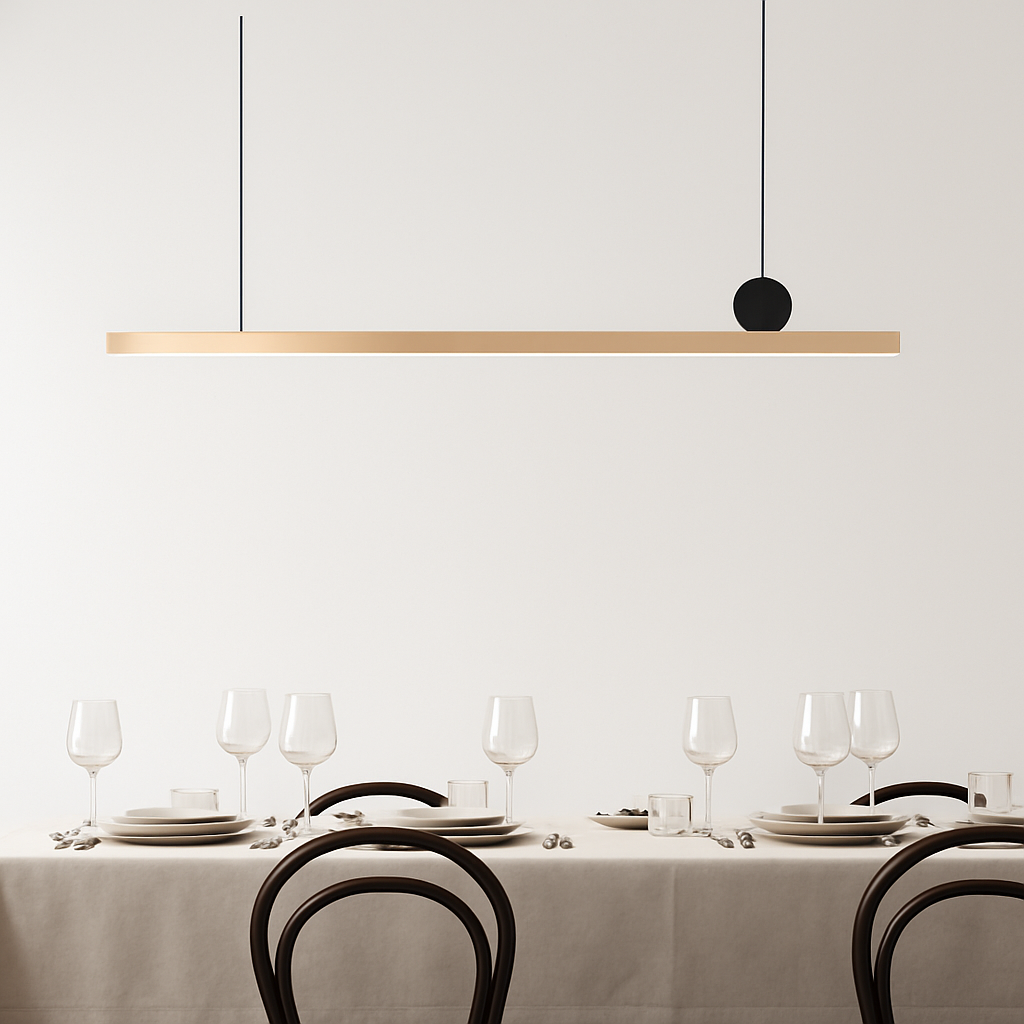 suspension led personnalisée en acier inoxydable pour décoration intérieure