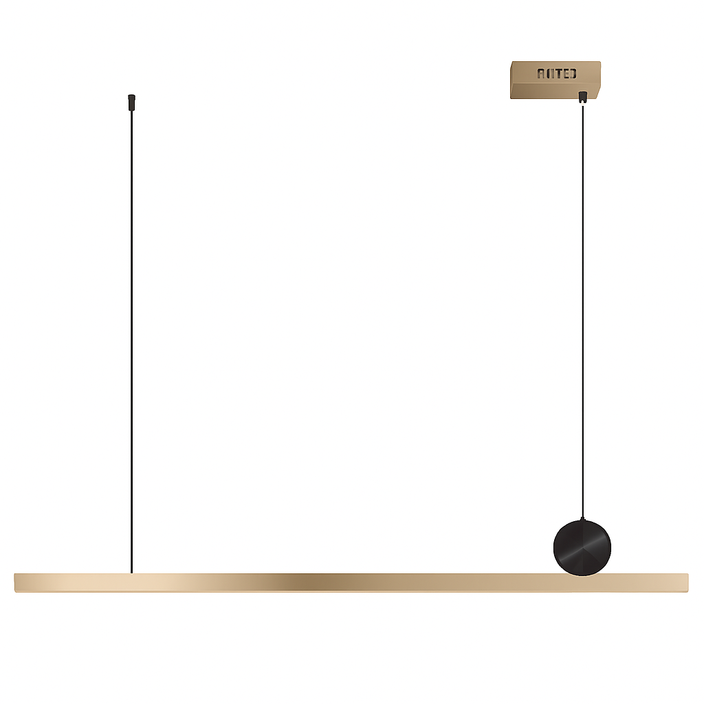 suspension led personnalisée en acier inoxydable pour décoration intérieure