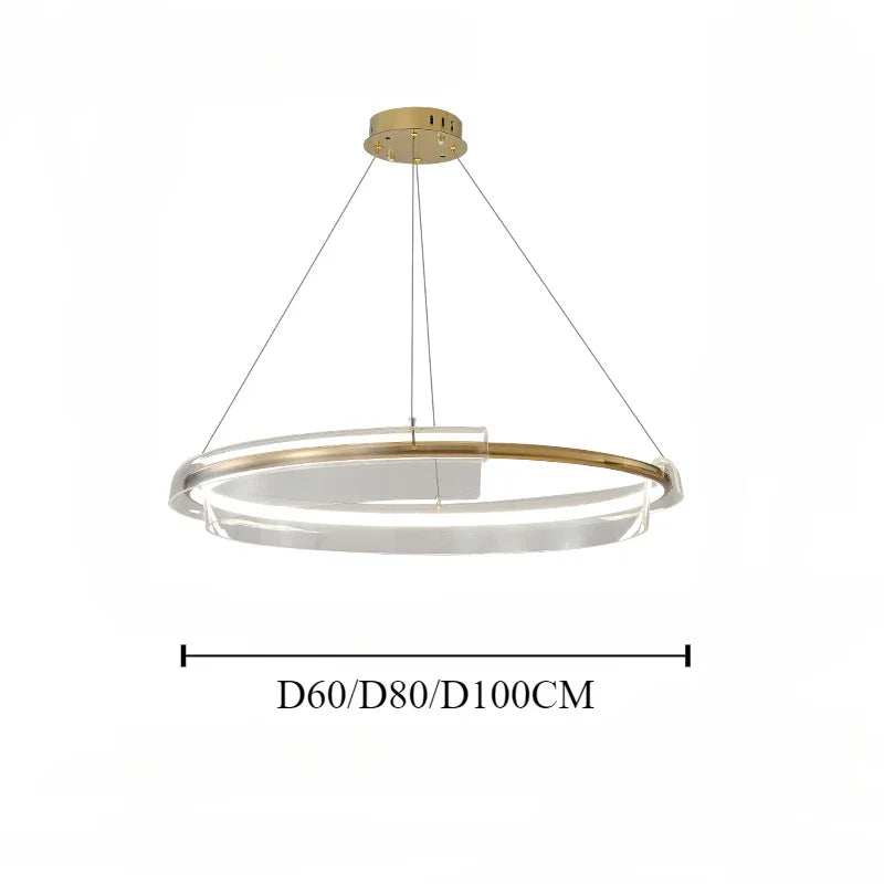 suspension à led pour décoration intérieure élégante et moderne