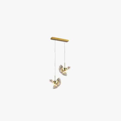 suspension à led pour escalier design créatif et rotatif