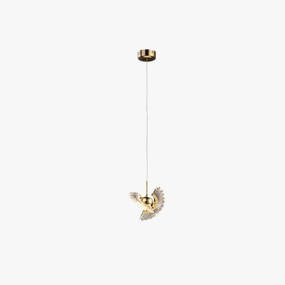 suspension à led pour escalier design créatif et rotatif