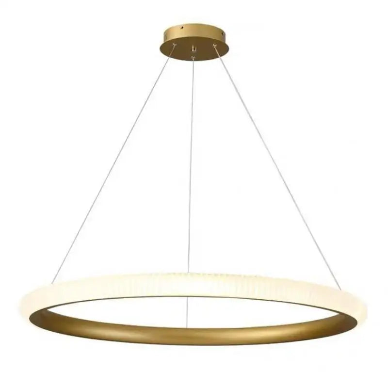 suspension led ronde art déco pour un éclairage élégant