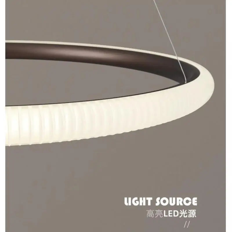 suspension led ronde art déco pour un éclairage élégant