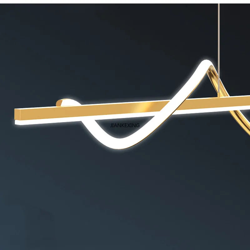 suspension LED rotative avec télécommande pour décoration intérieure