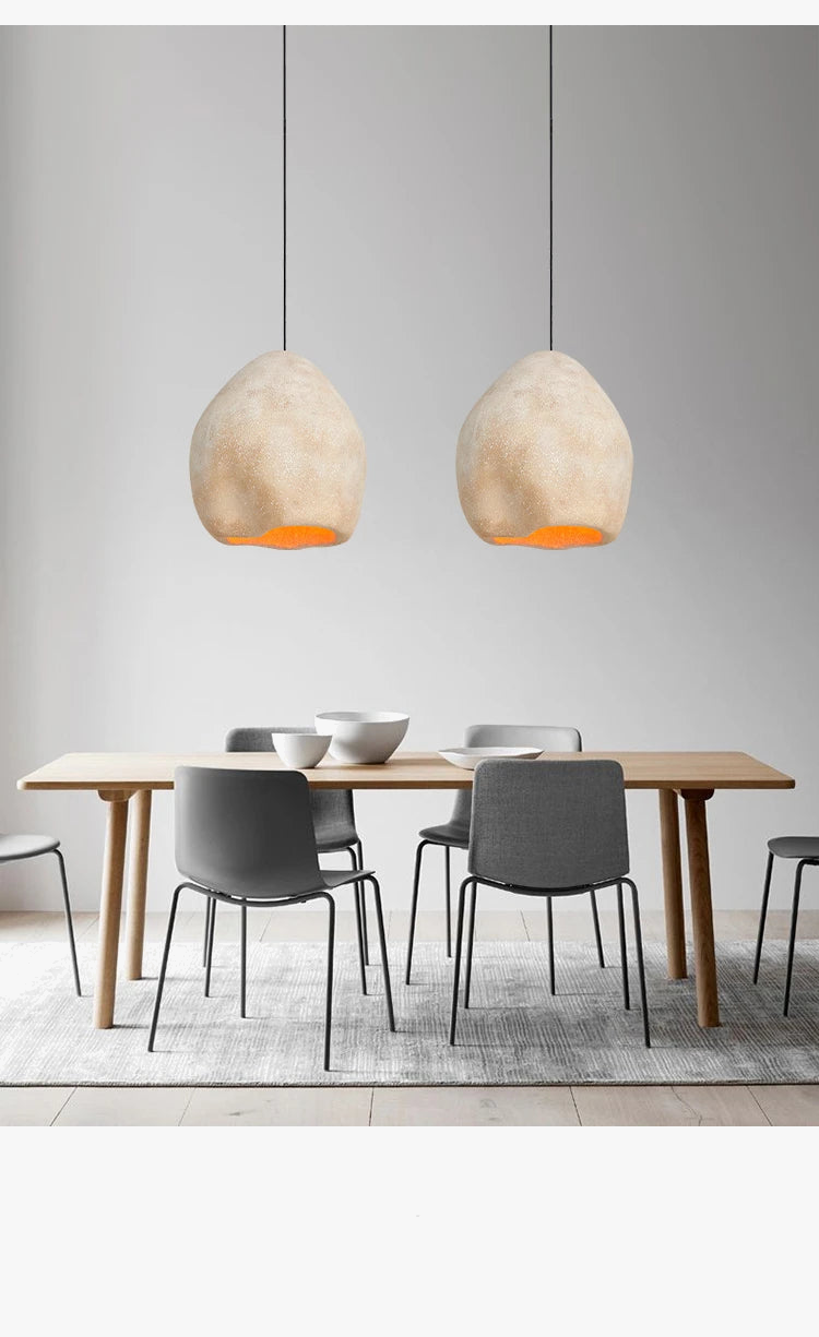 suspension LED style nordique wabi sabi pour restaurant ou bar