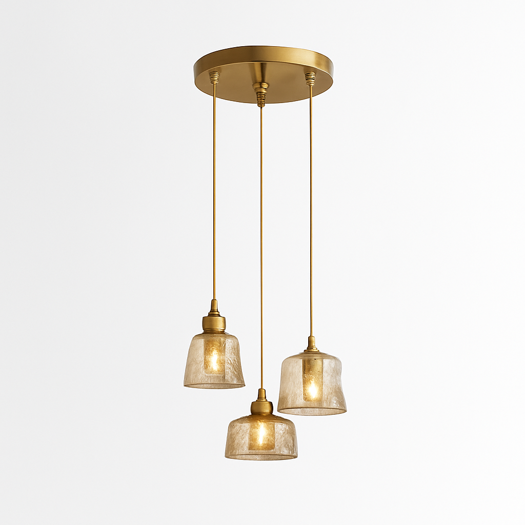 Suspension LED style vintage en verre Dolkie