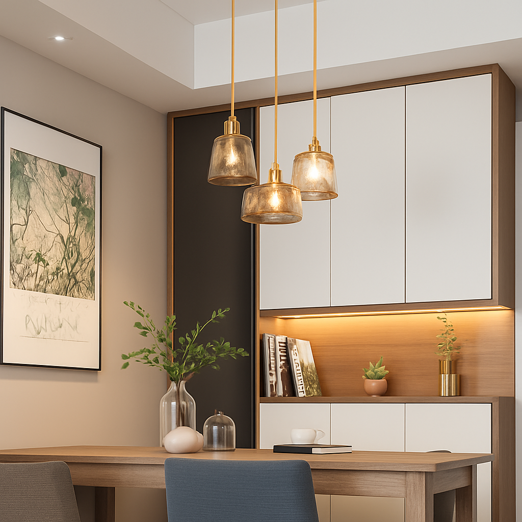Suspension LED style vintage en verre Dolkie