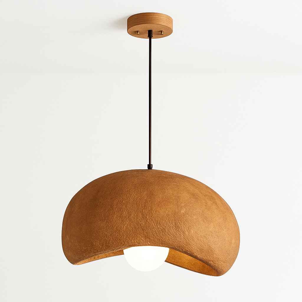 suspension à led wabi-sabi en résine créative pour décoration intérieure