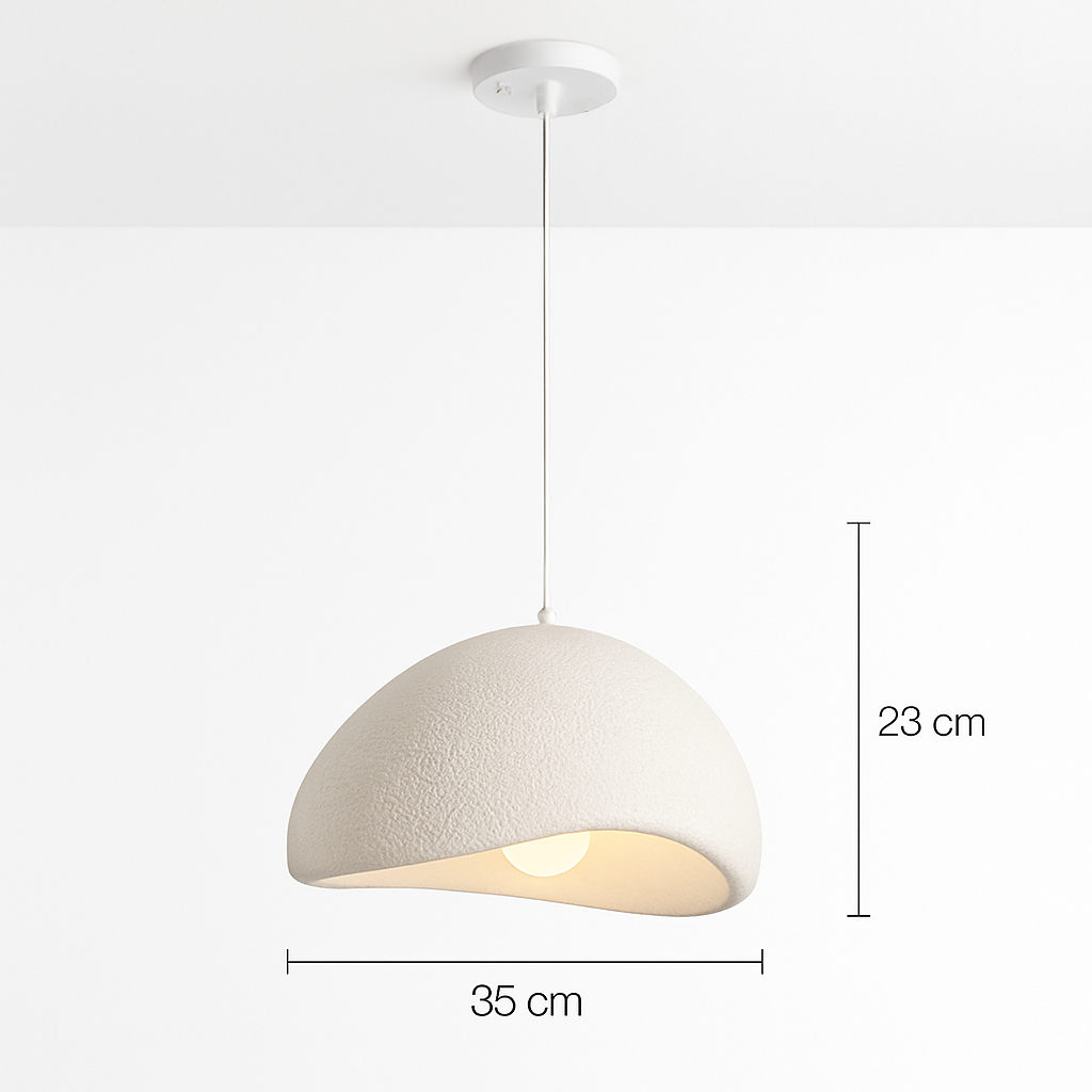 suspension à led wabi-sabi en résine créative pour décoration intérieure