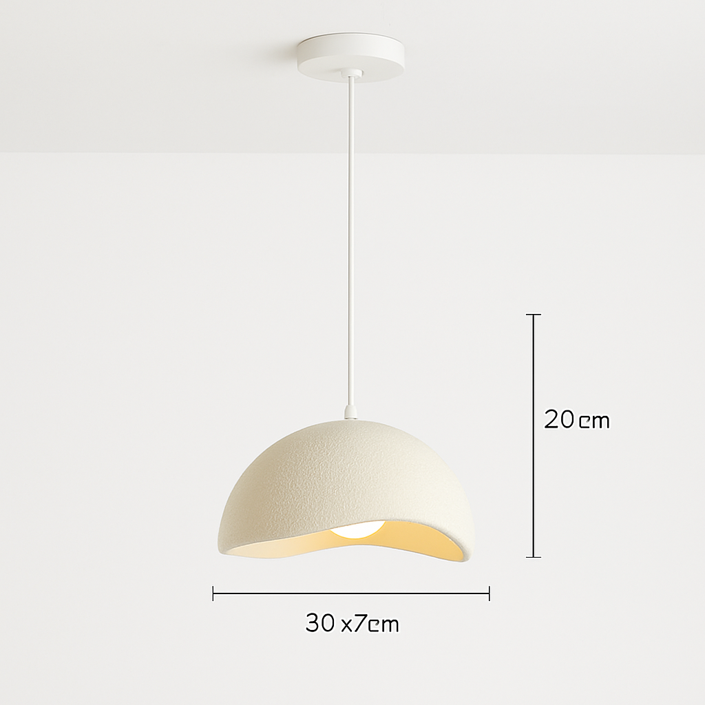 suspension à led wabi-sabi en résine créative pour décoration intérieure