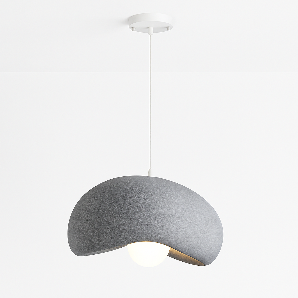 suspension à led wabi-sabi en résine créative pour décoration intérieure