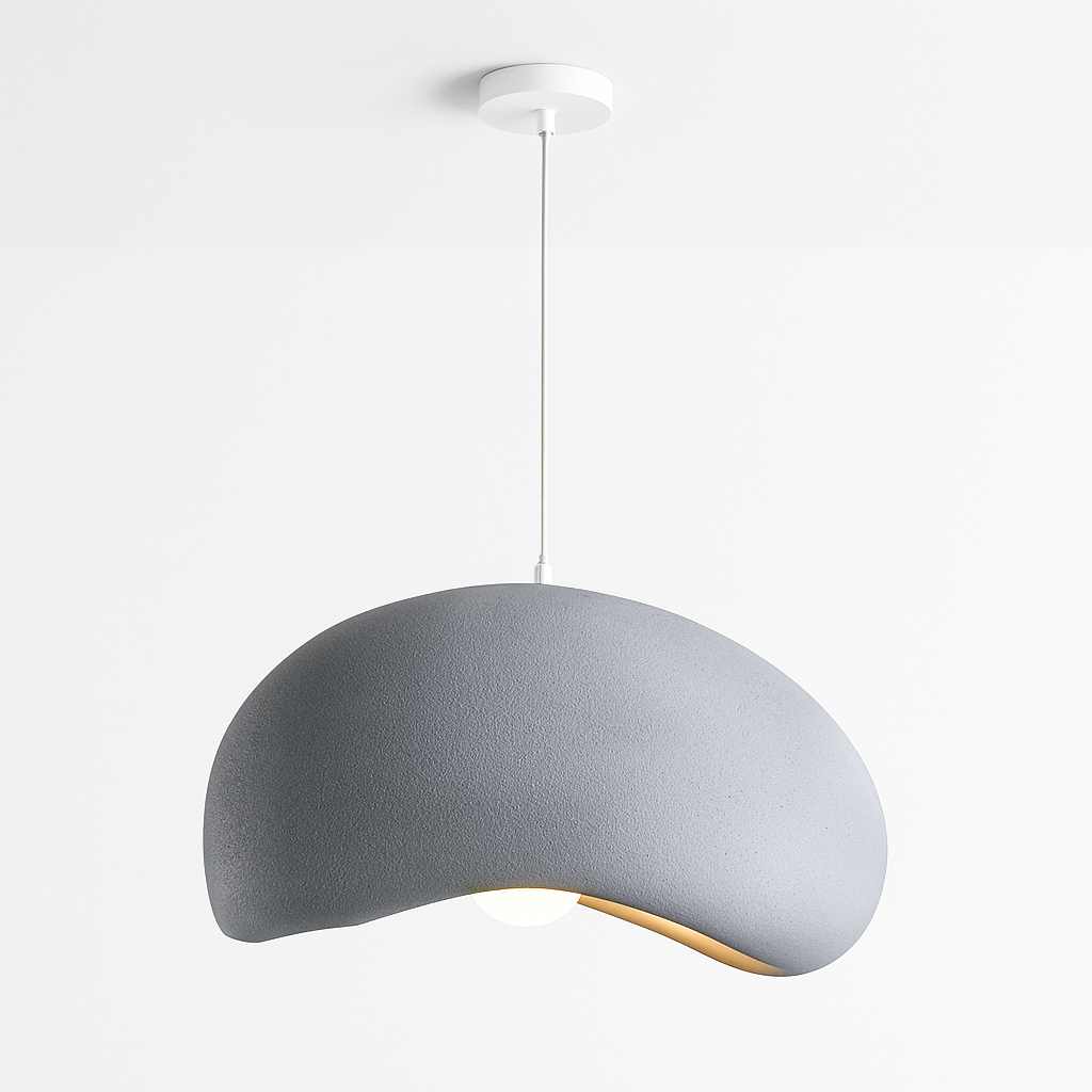 suspension à led wabi-sabi en résine créative pour décoration intérieure