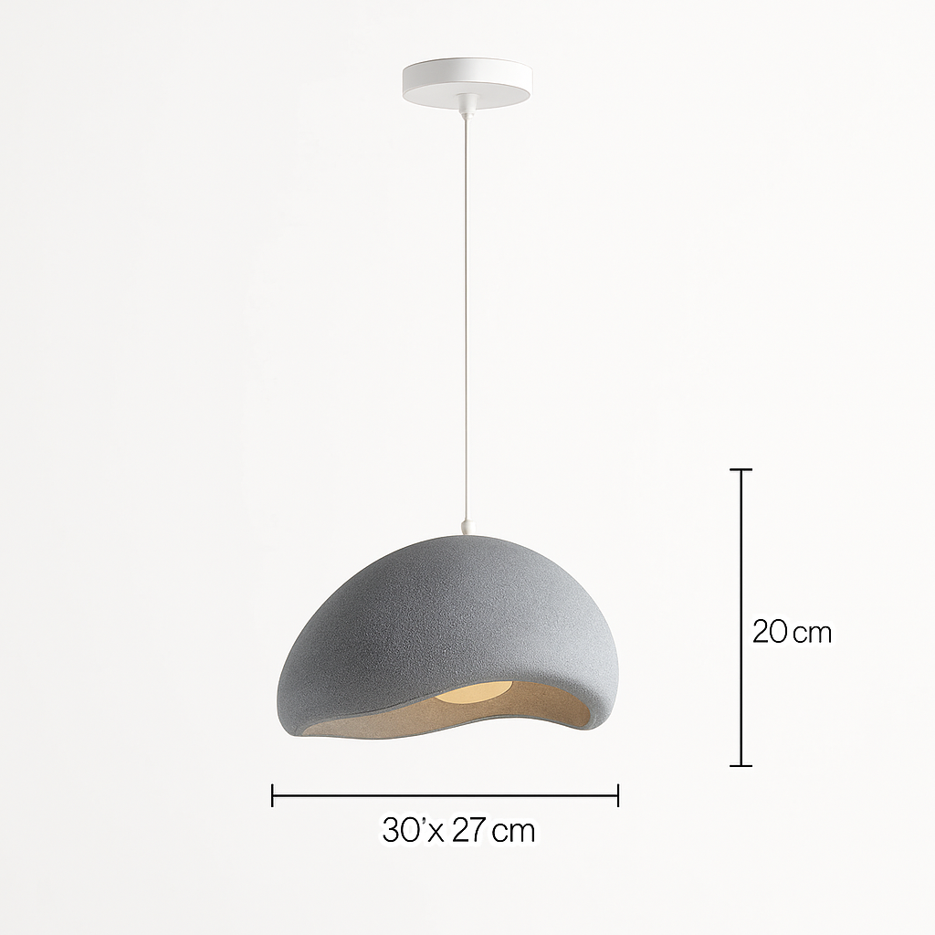 suspension à led wabi-sabi en résine créative pour décoration intérieure