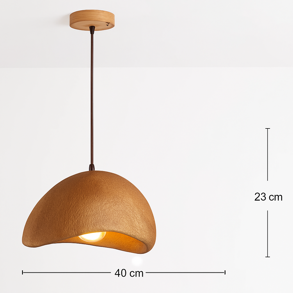 suspension à led wabi-sabi en résine créative pour décoration intérieure