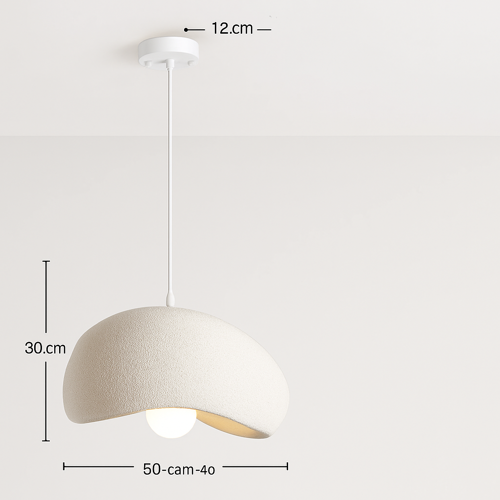 suspension à led wabi-sabi en résine créative pour décoration intérieure