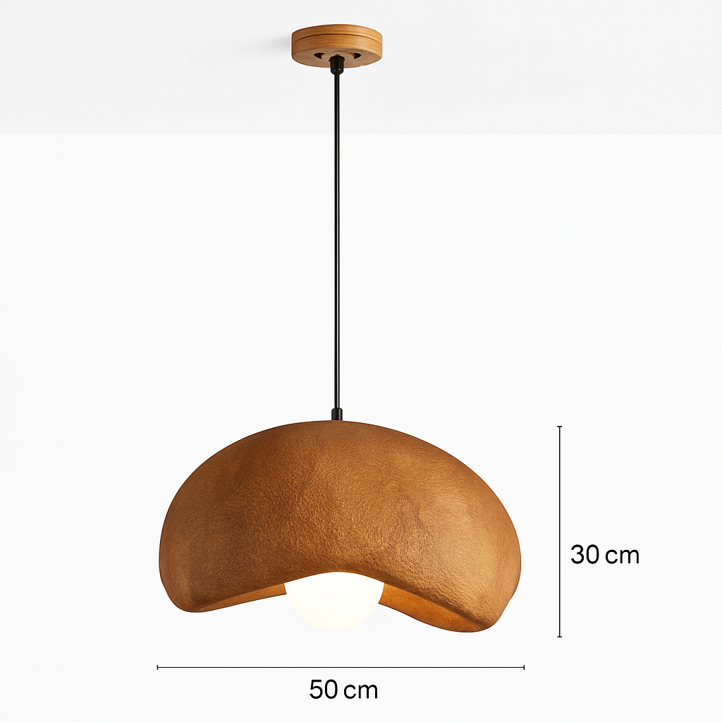 suspension à led wabi-sabi en résine créative pour décoration intérieure
