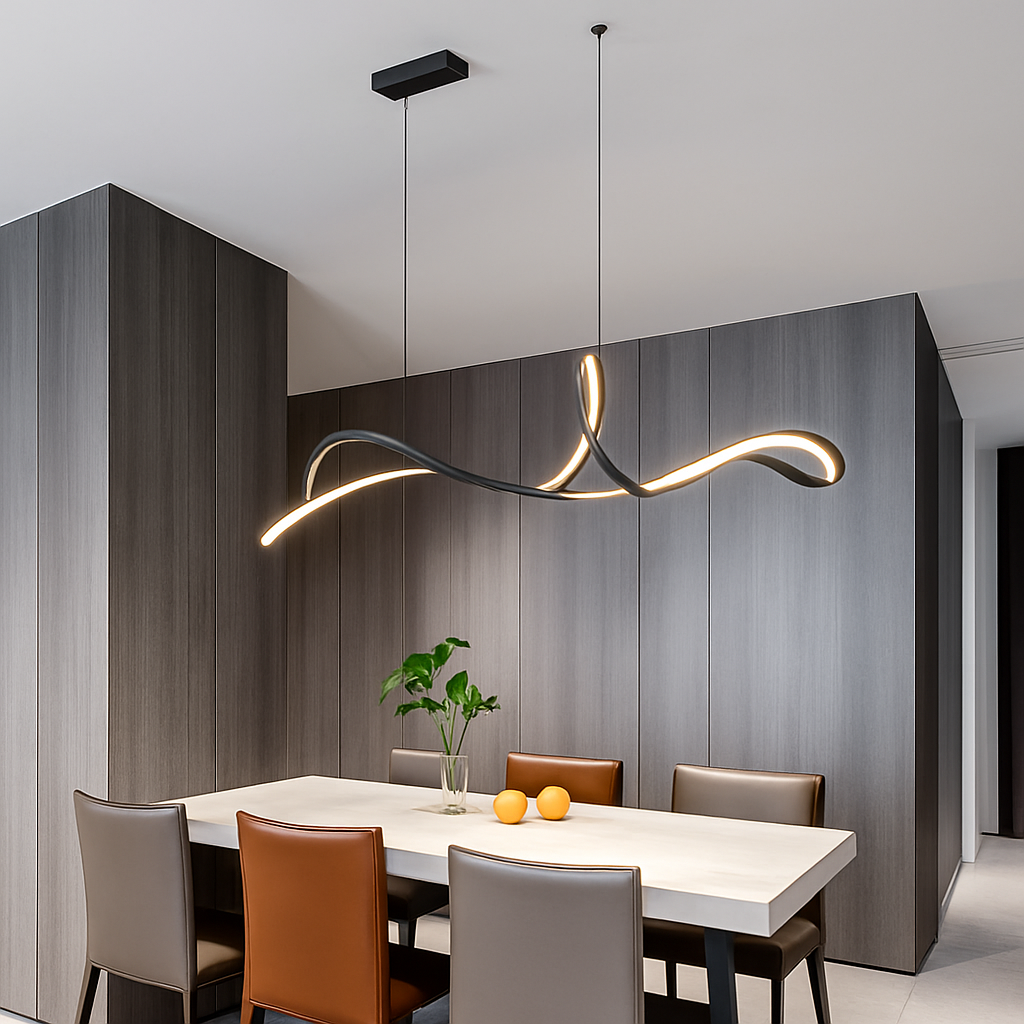 suspension linéaire design pour intérieur moderne et épuré