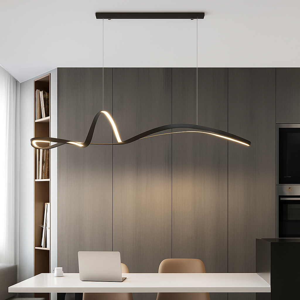 suspension linéaire design pour intérieur moderne et épuré